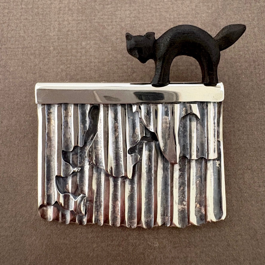 Cat On A Hot Tin Roof- brooch