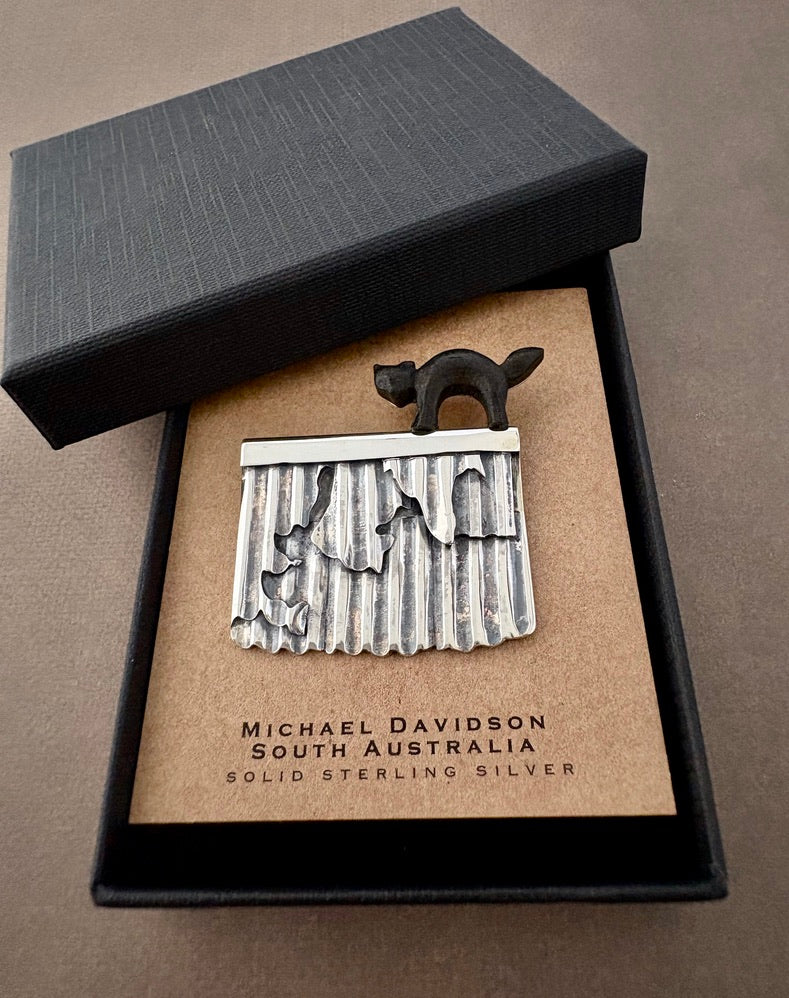 Cat On A Hot Tin Roof- brooch