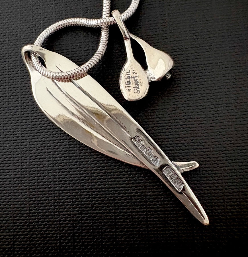 Gum nut and X-Large gum leaf pendant - Optional chains