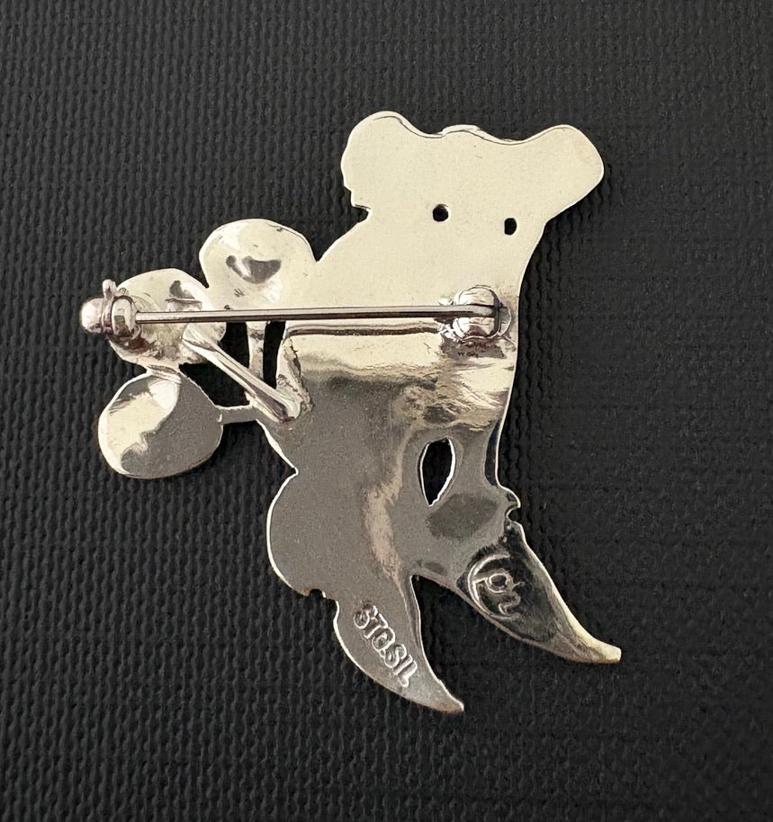 Koala and Gum Nut Brooch