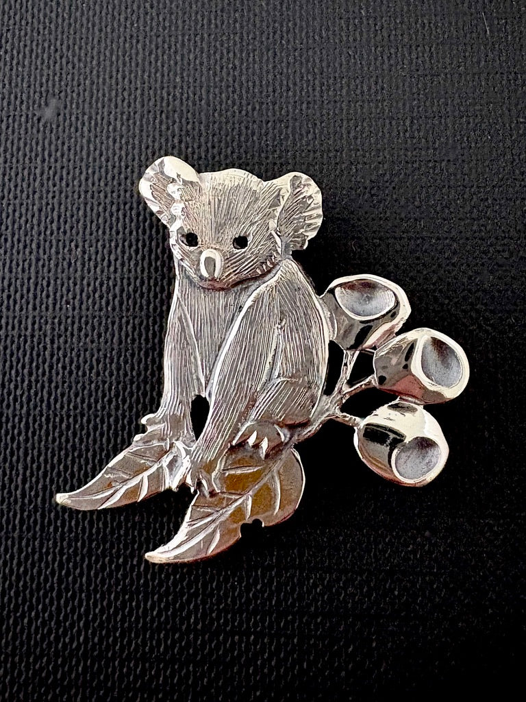 Koala and Gum Nut Brooch