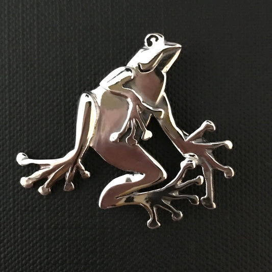 Frog Brooch-Pat Hagan design -sterling silver