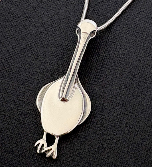 Pelican Pendant- sterling silver 43mm