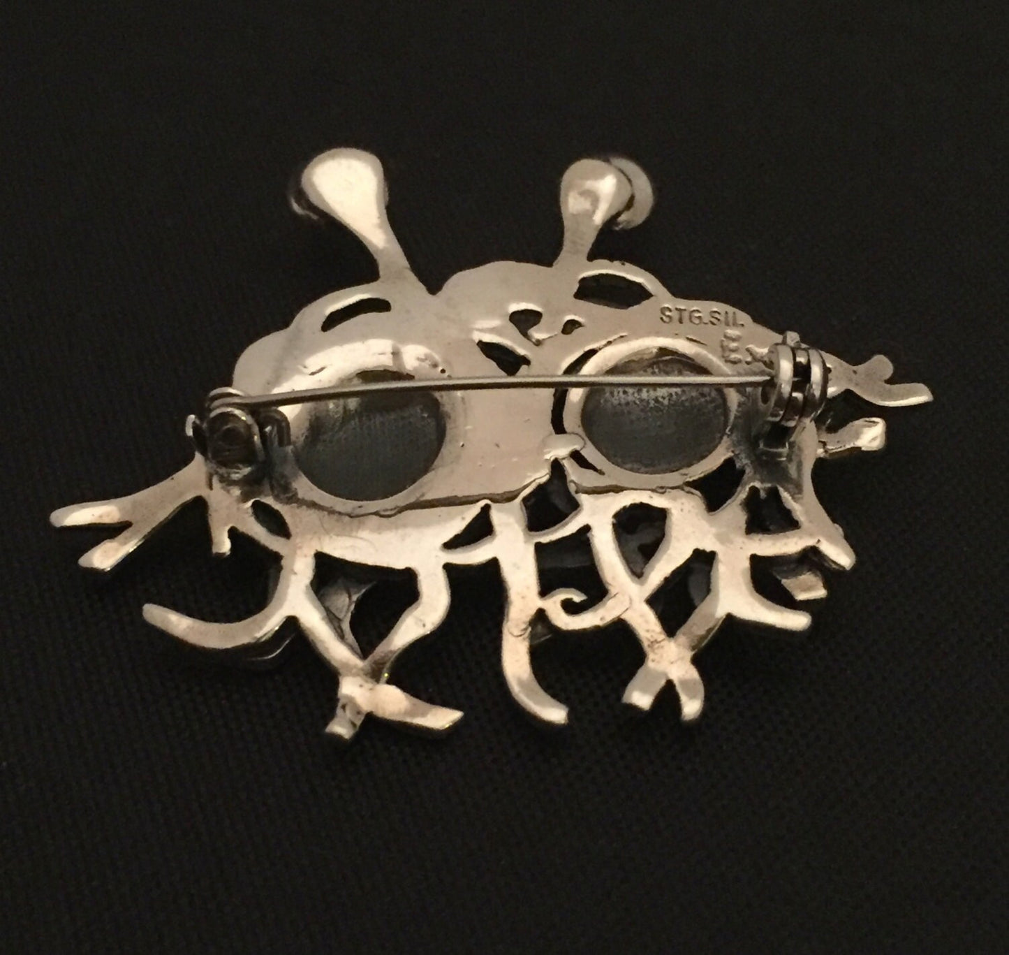 Flying Spaghetti Monster - brooch stg silver