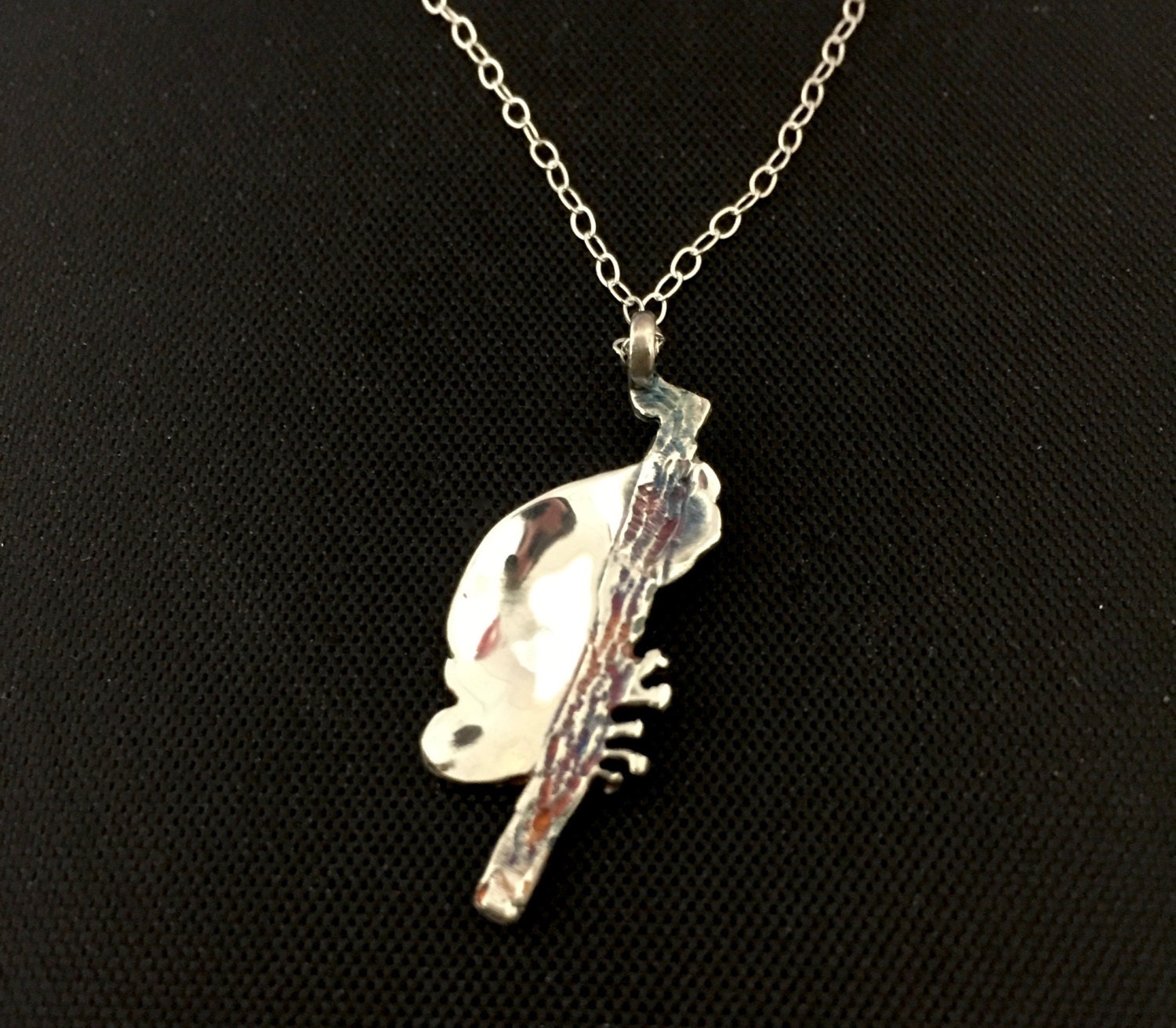 Frog Necklace - sterling silver 30mm on 45cm chain – Silver Earth Design