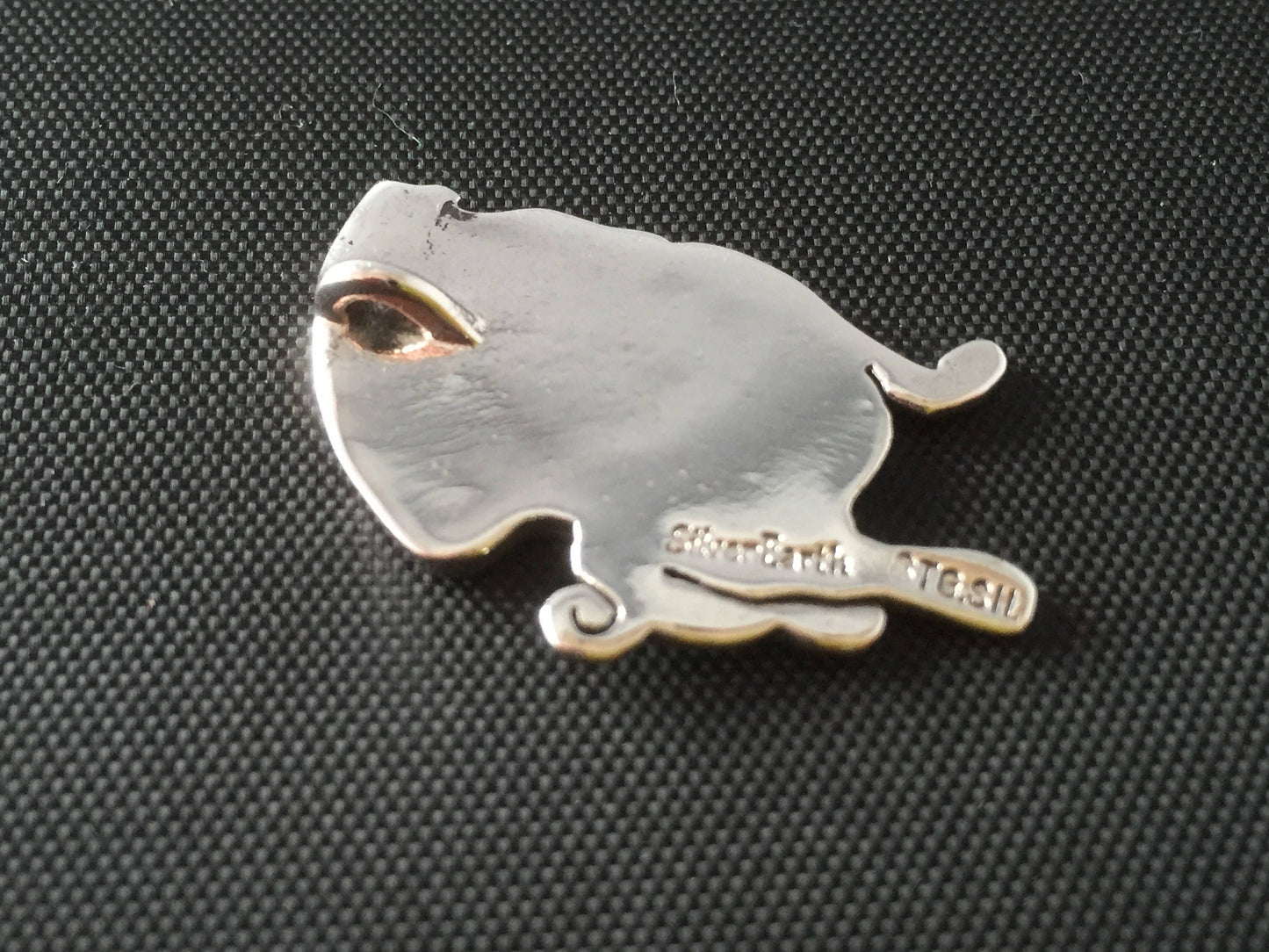 Pug Pendant - sterling silver