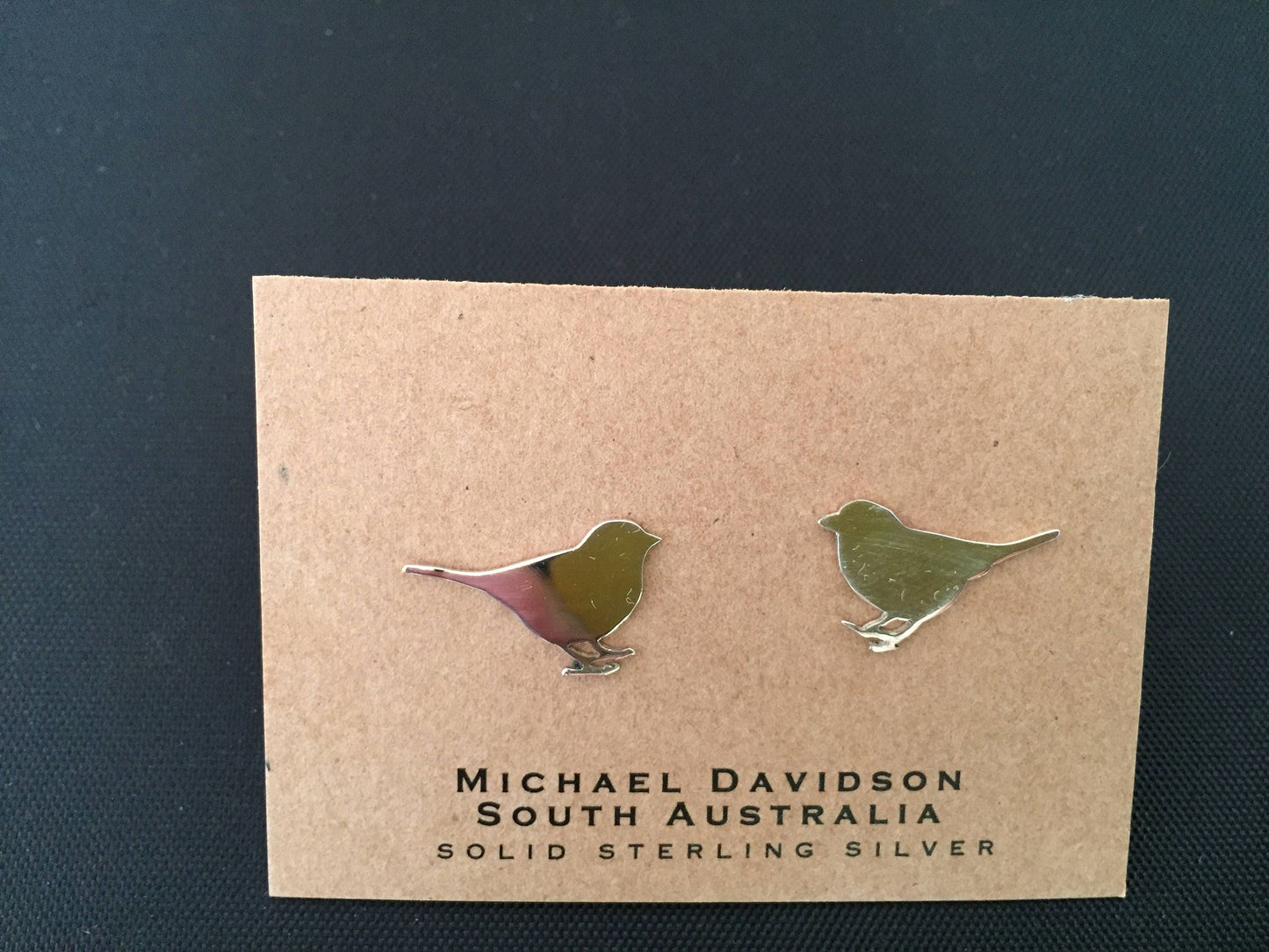 Robin Earrings- sterling bird earrings, cute earrings