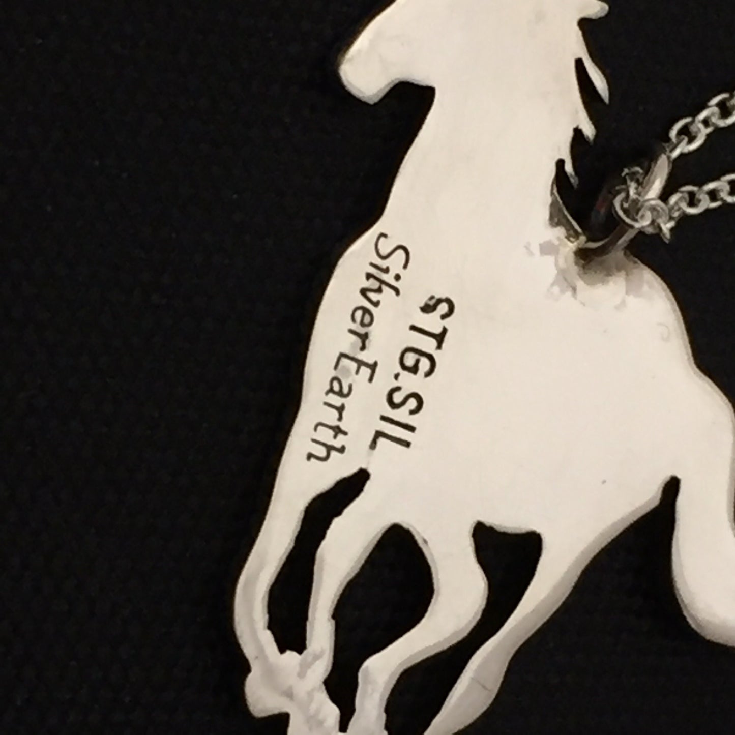 Horse pendant-  sterling silver, equestrian gift, horse necklace