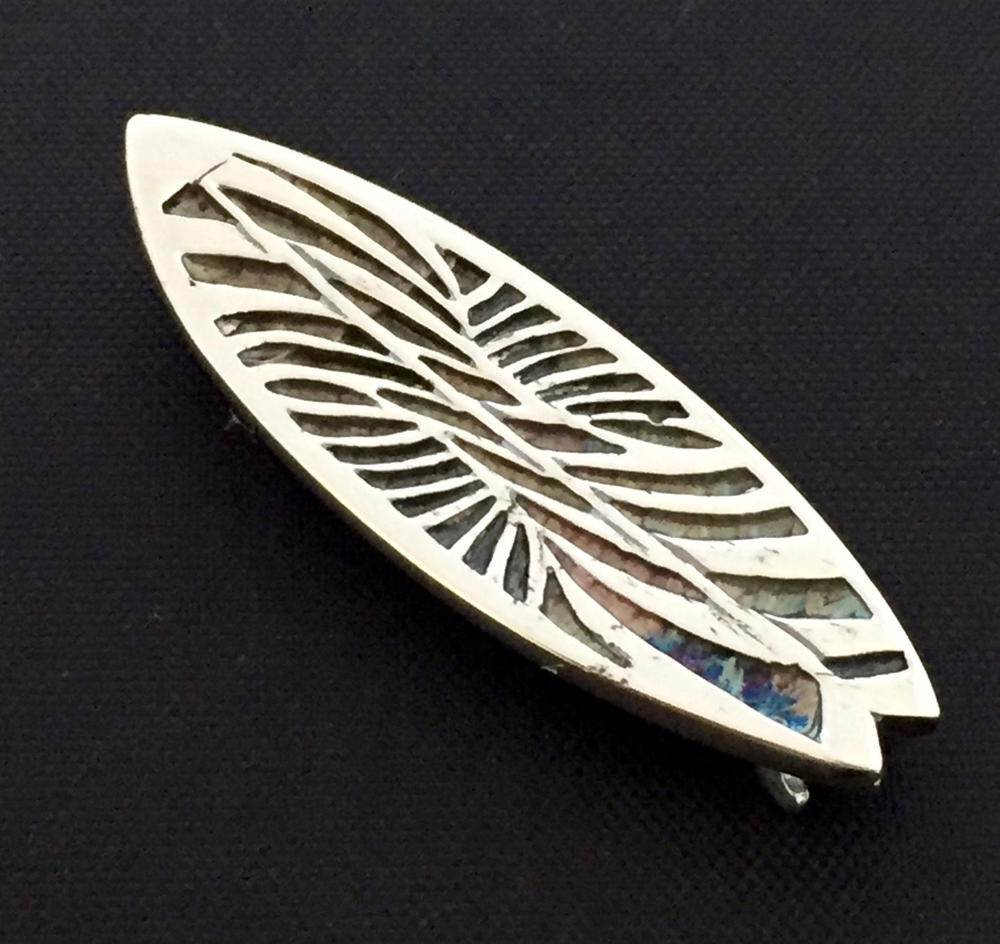 Surf Board Pendant - sterling silver