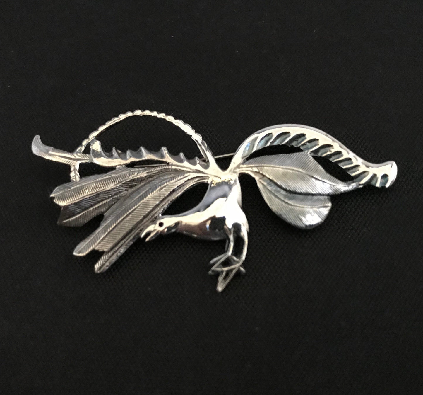 Lyrebird Brooch - Sterling Silver 60mm, Australian Gift, Aussie souvenir