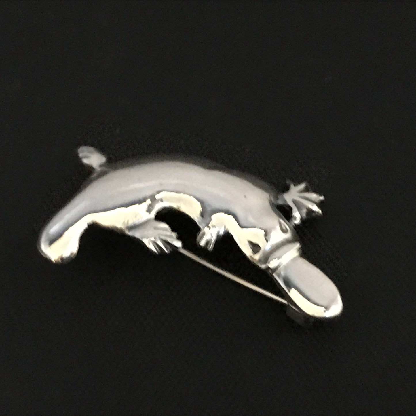 Platypus Brooch - solid sterling silver, Australian gift , Aussie souvenir, Australian jewellery