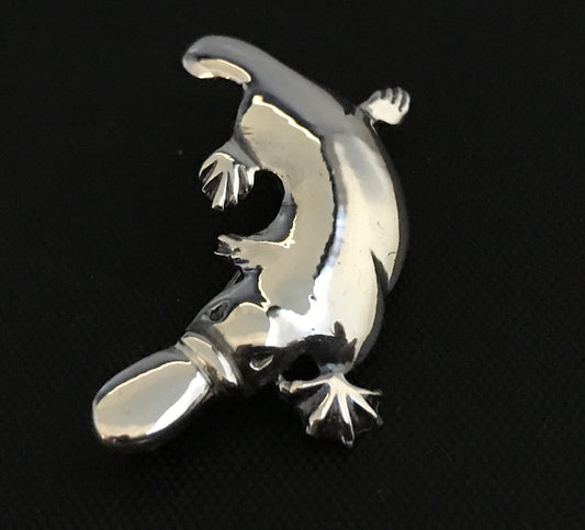 Platypus Brooch - solid sterling silver, Australian gift , Aussie souvenir, Australian jewellery