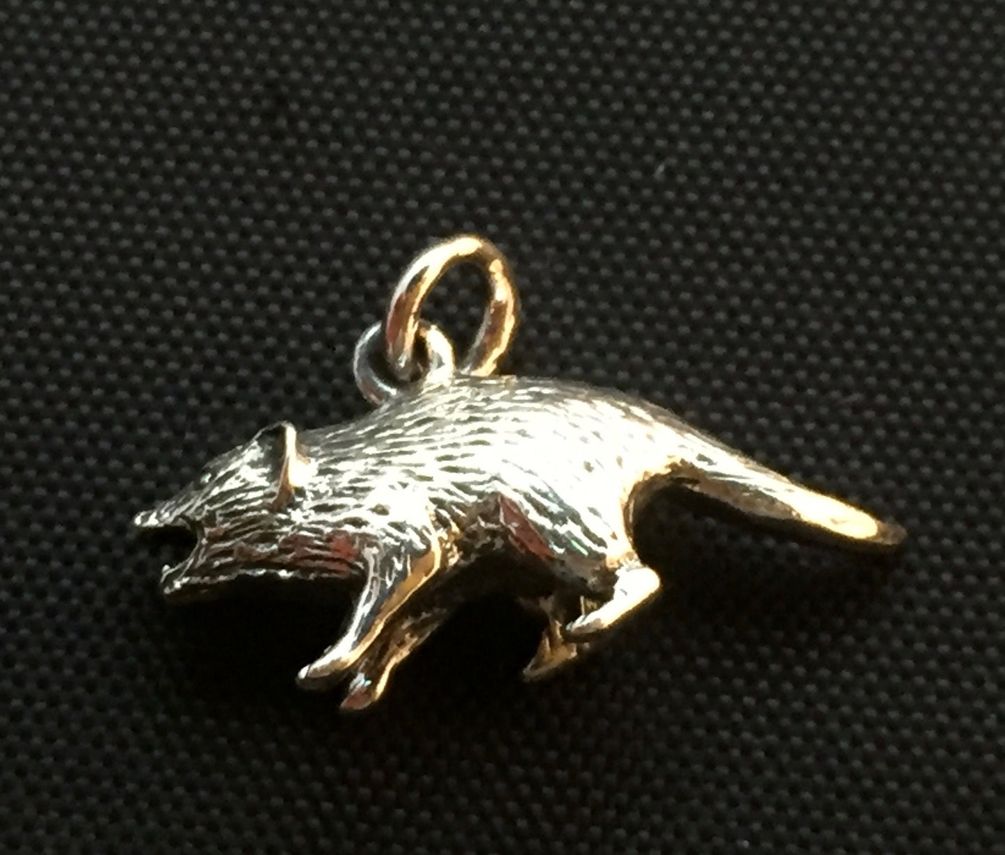 Tasmanian Devil Pendant / charm - Sterling Silver