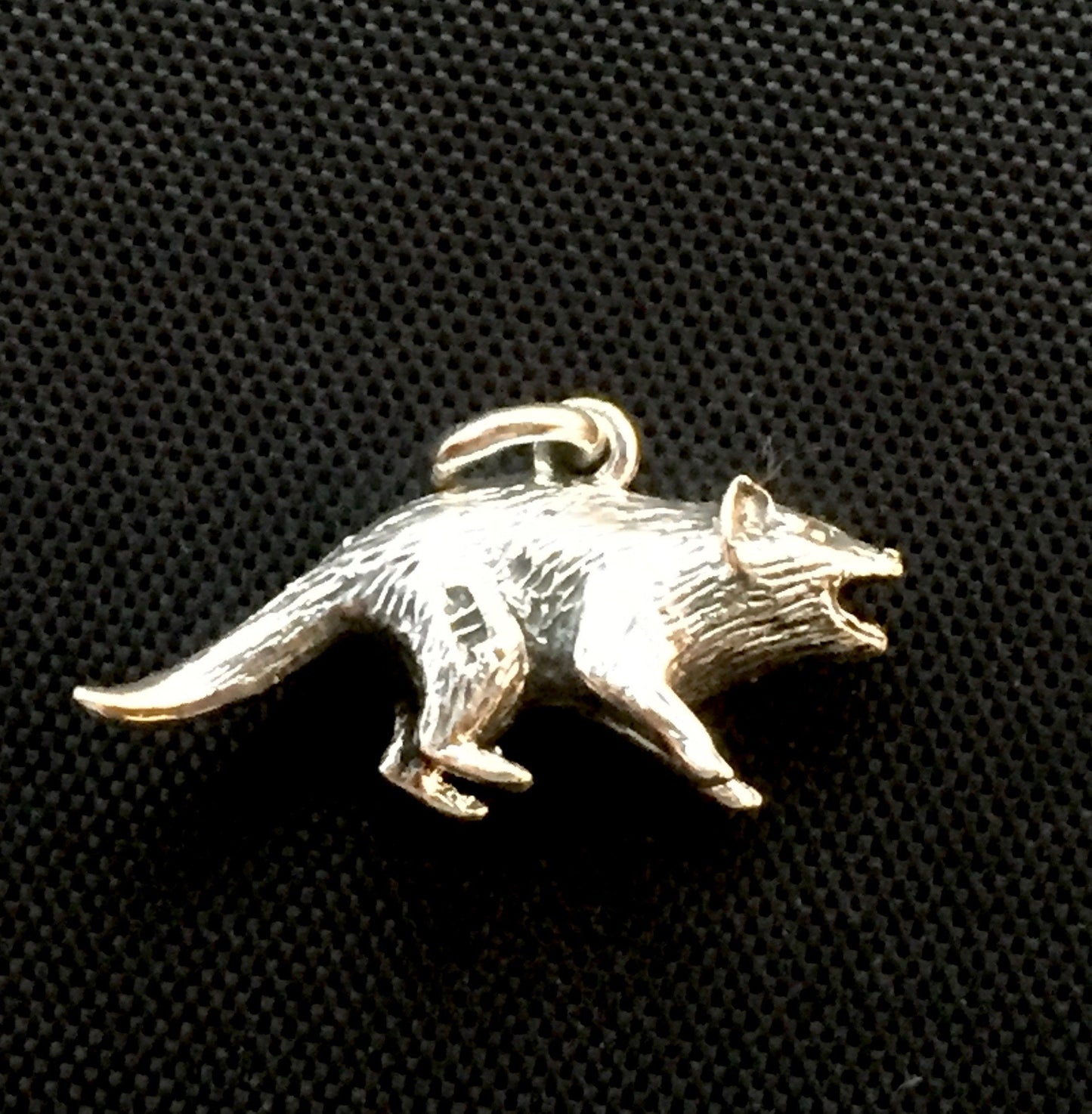 Tasmanian Devil Pendant / charm - Sterling Silver