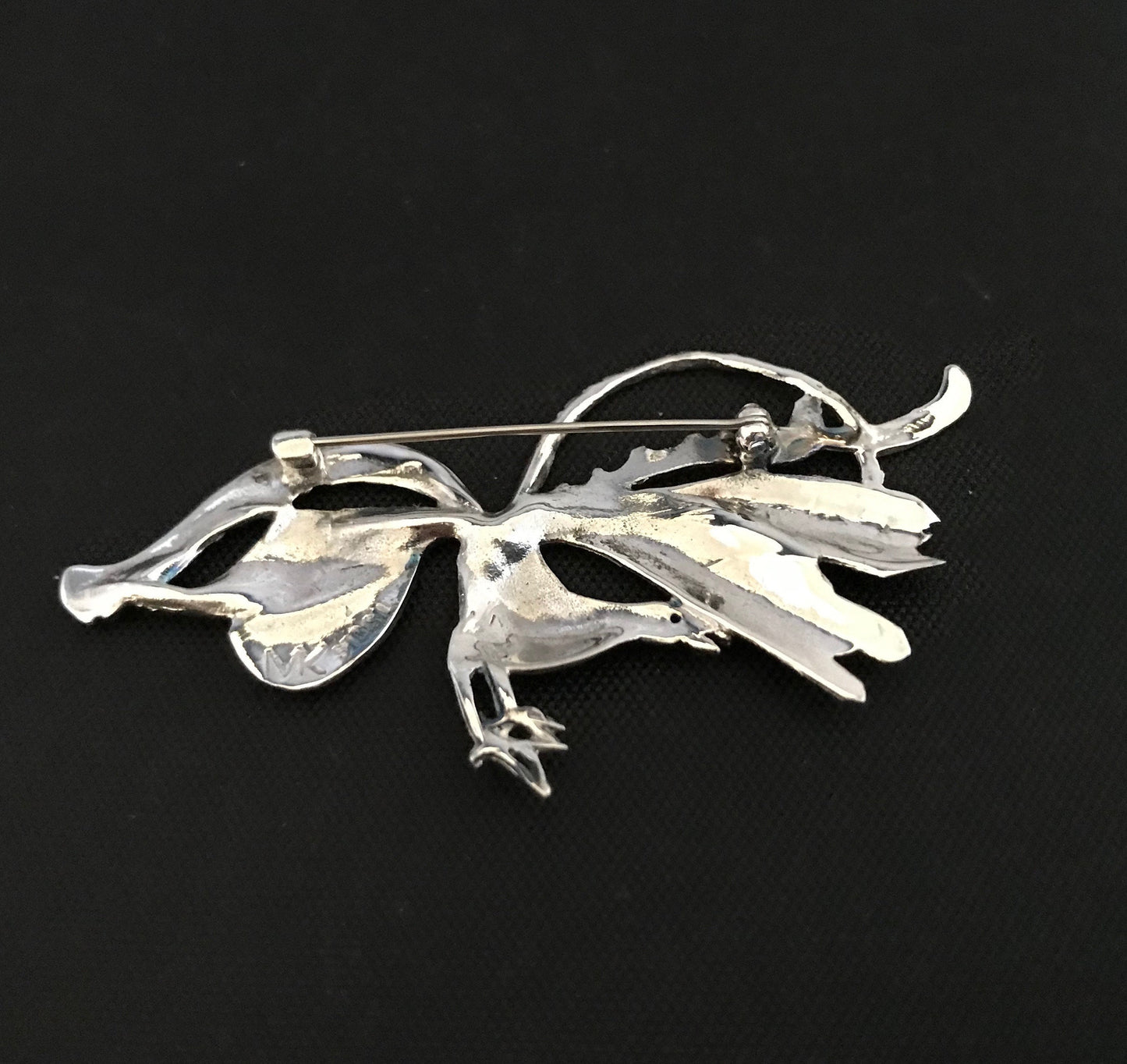 Lyrebird Brooch - Sterling Silver 60mm, Australian Gift, Aussie souvenir