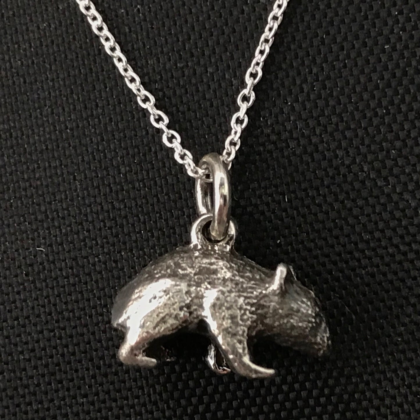 Wombat Pendant / charm - Sterling Silver