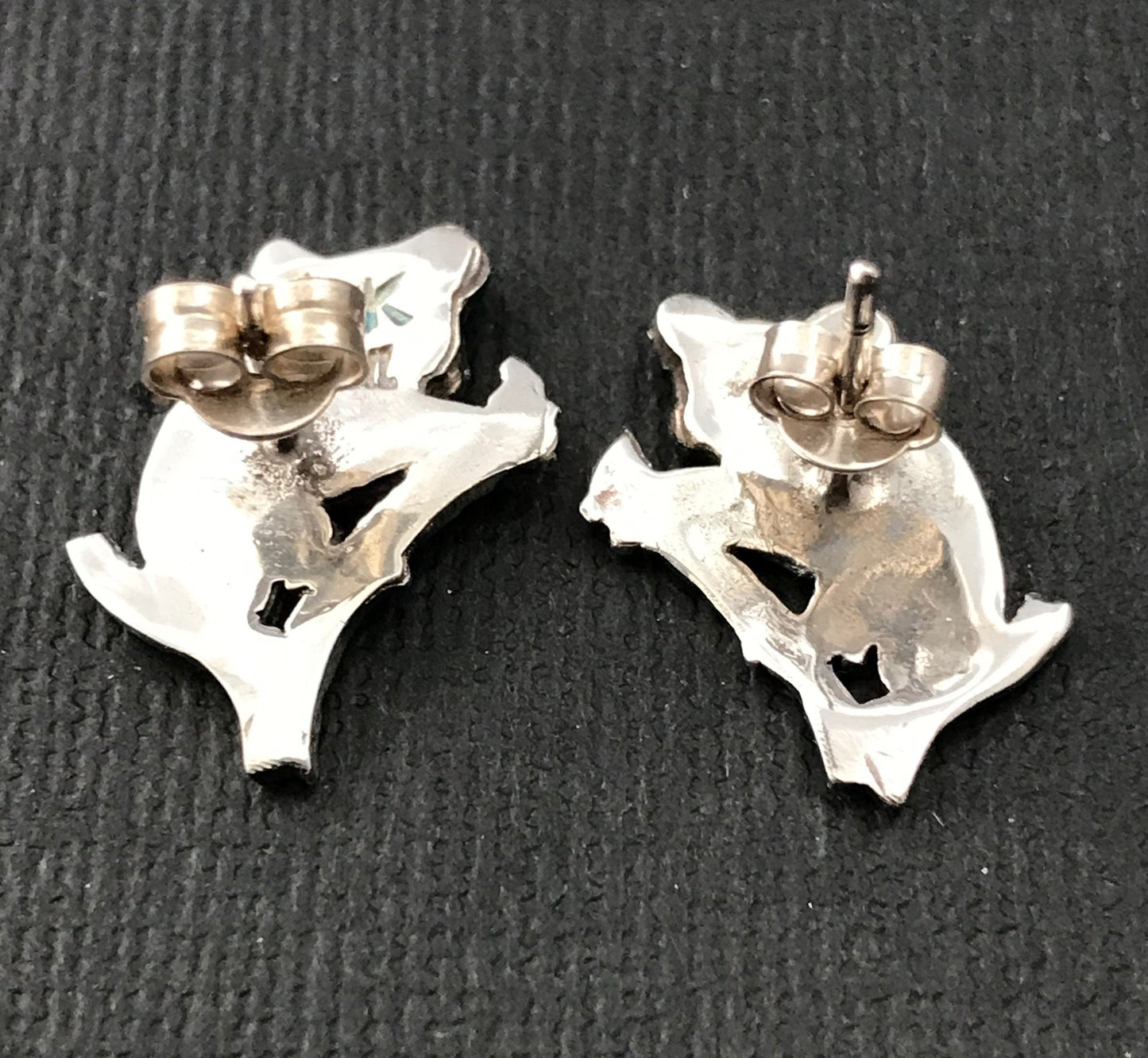 Koala stud earings - solid sterling silver 19mm Australian gift, Aussie souvenir