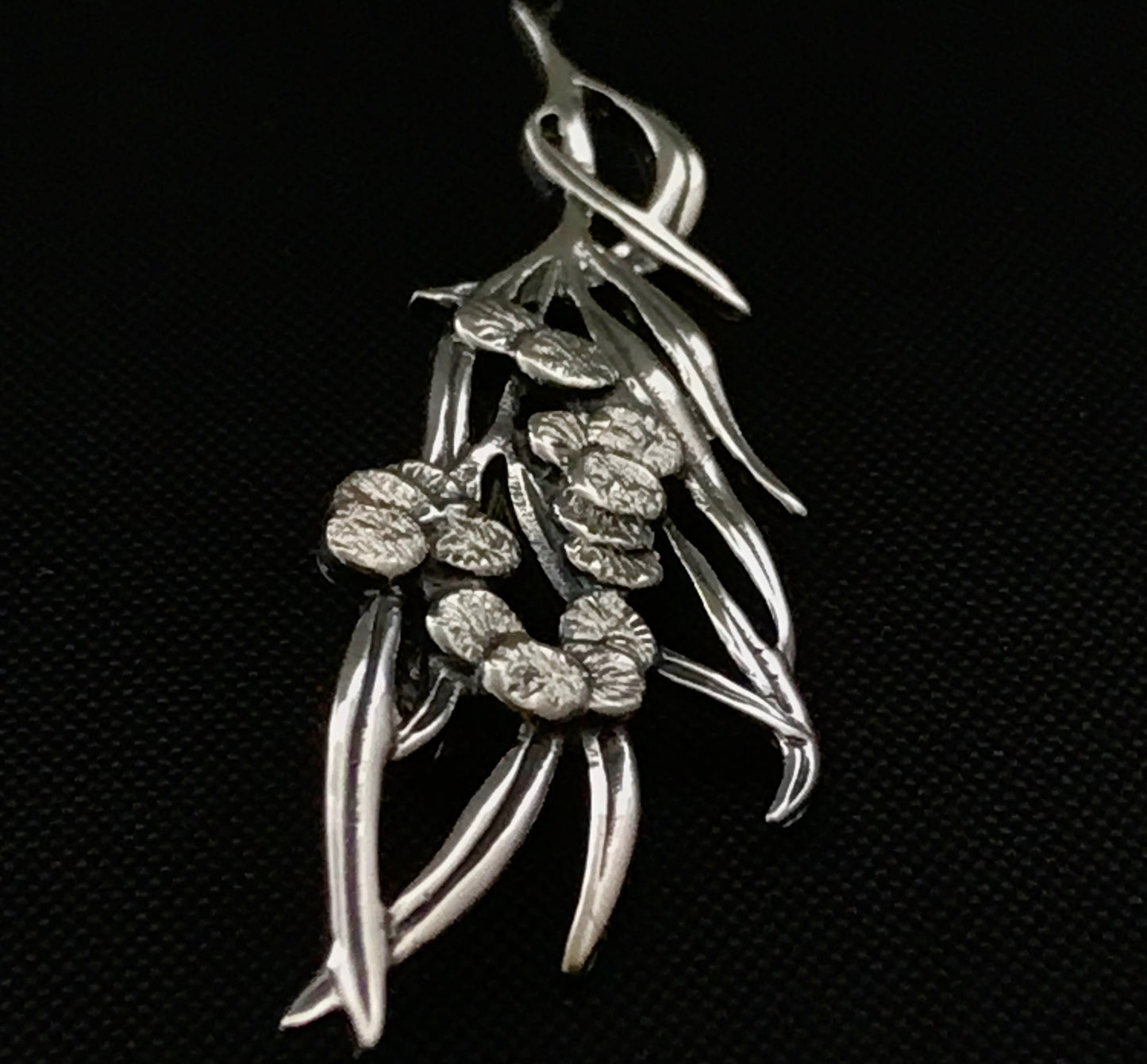 Wattle Brooch- solid sterling silver 55mm Aussie gift, Australian souvenir