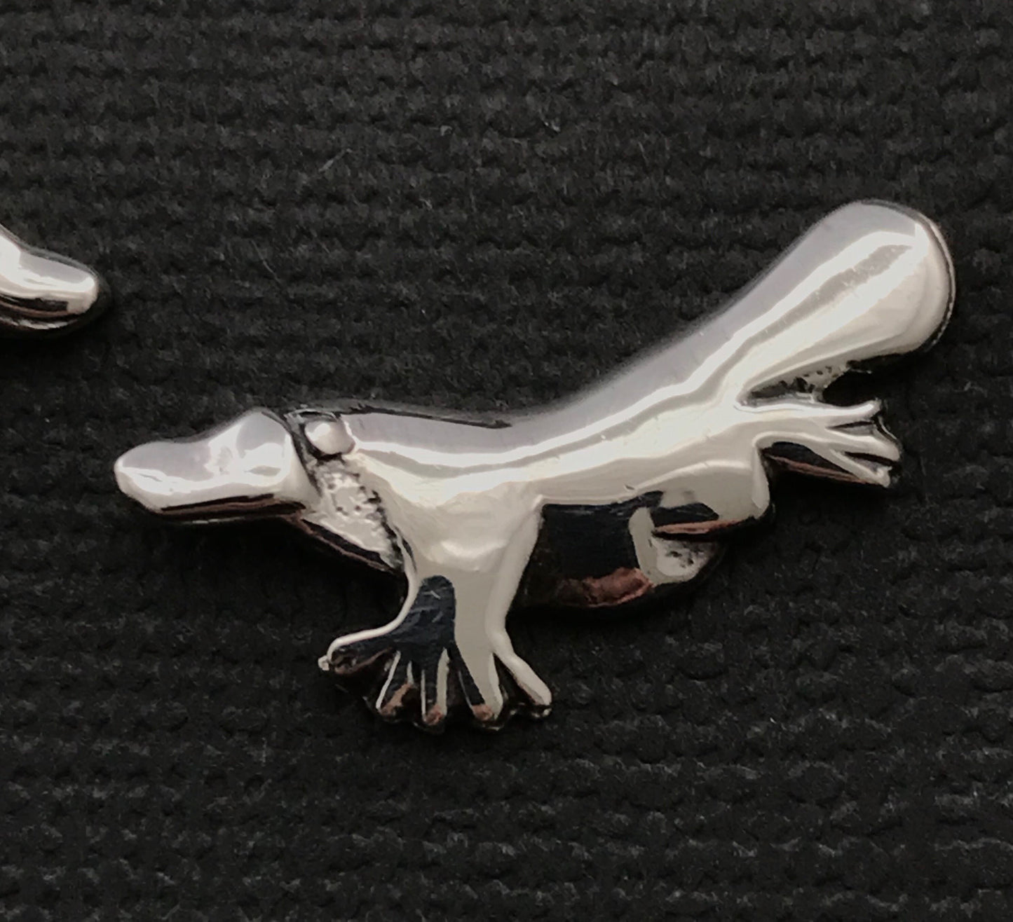 Platypus stud earings - sterling silver 22mm