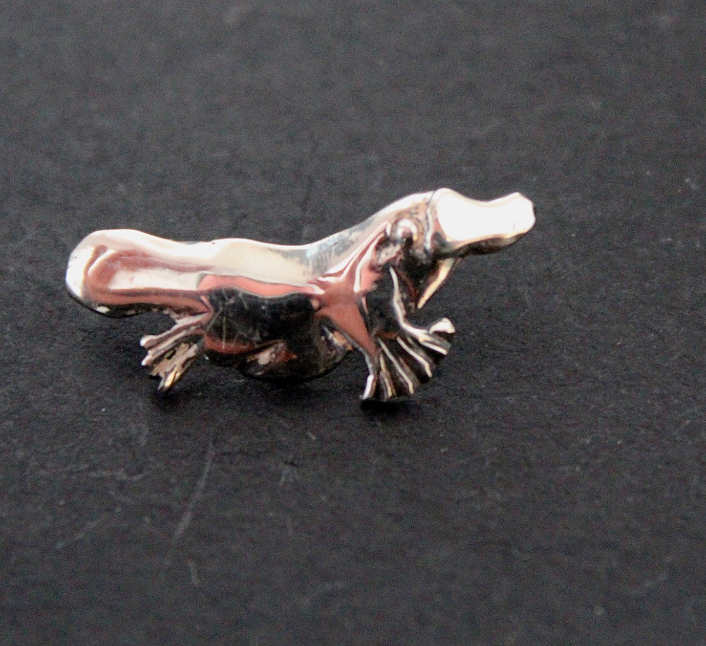 Platypus pin - sterling silver 19mm