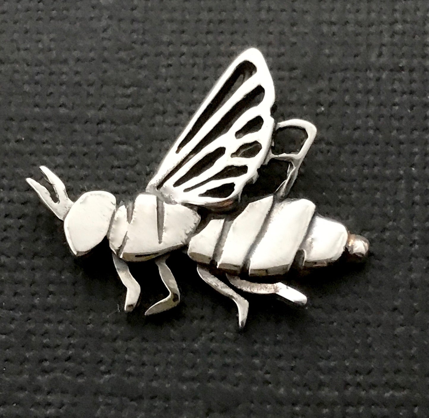 Bee Pendant - sterling silver