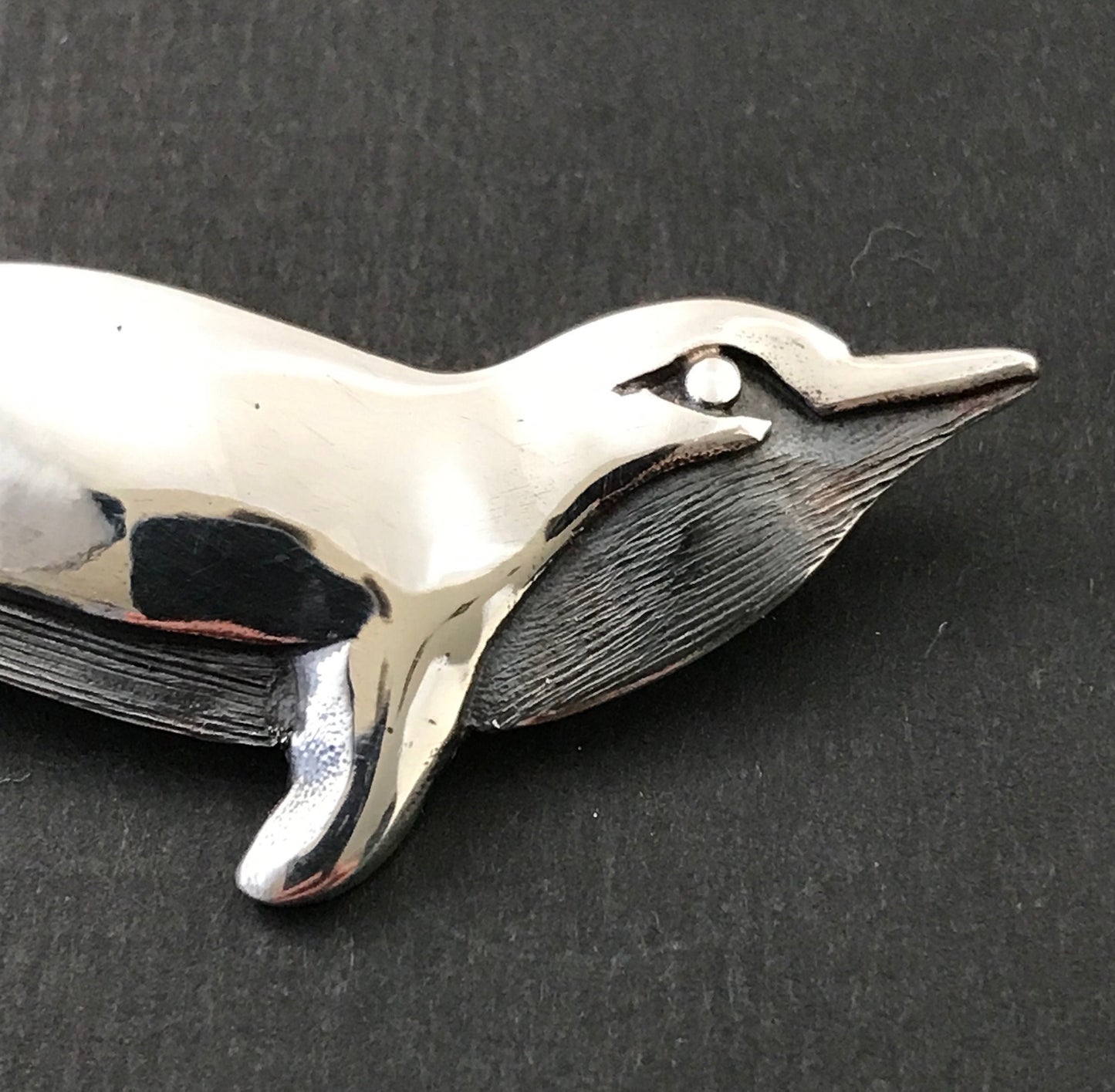 Penguin Brooch - solid Sterling Silver