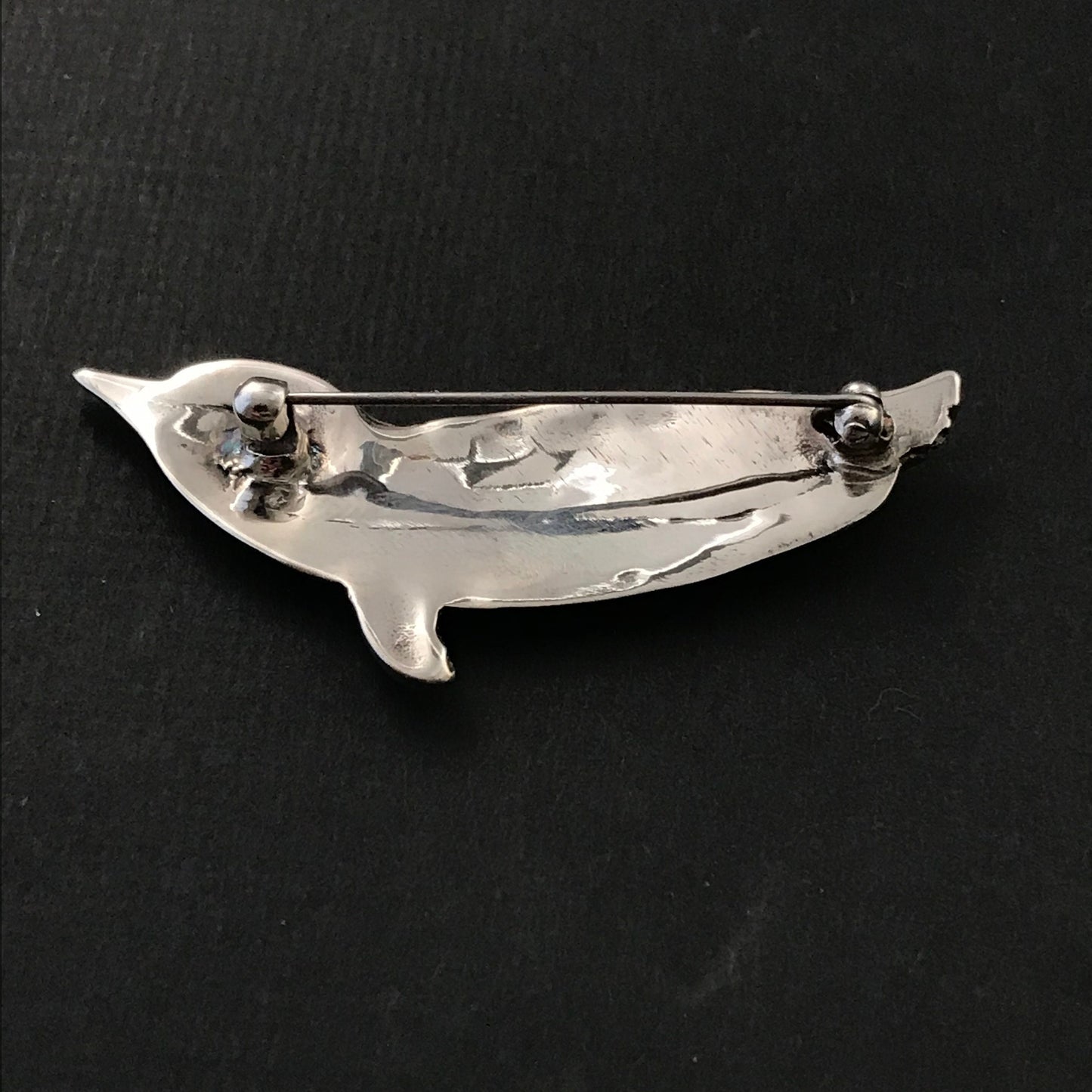 Penguin Brooch - solid Sterling Silver