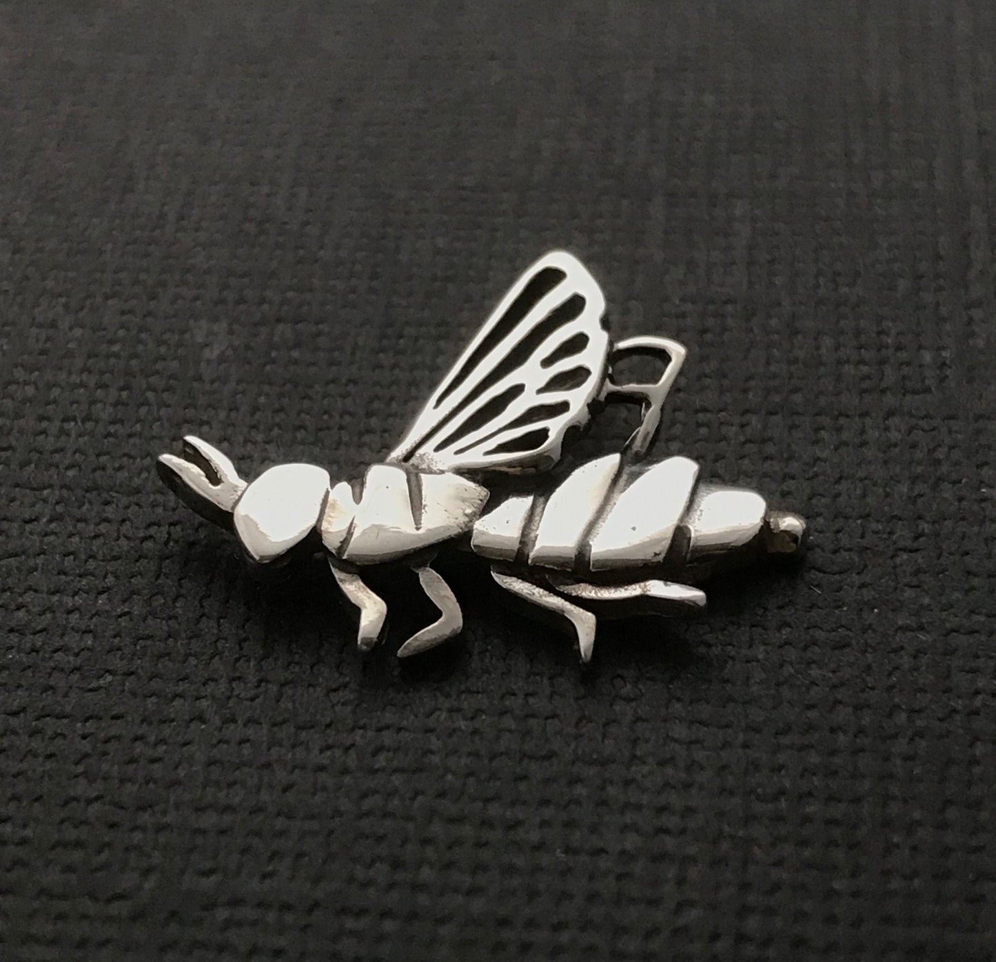 Bee Pendant - sterling silver