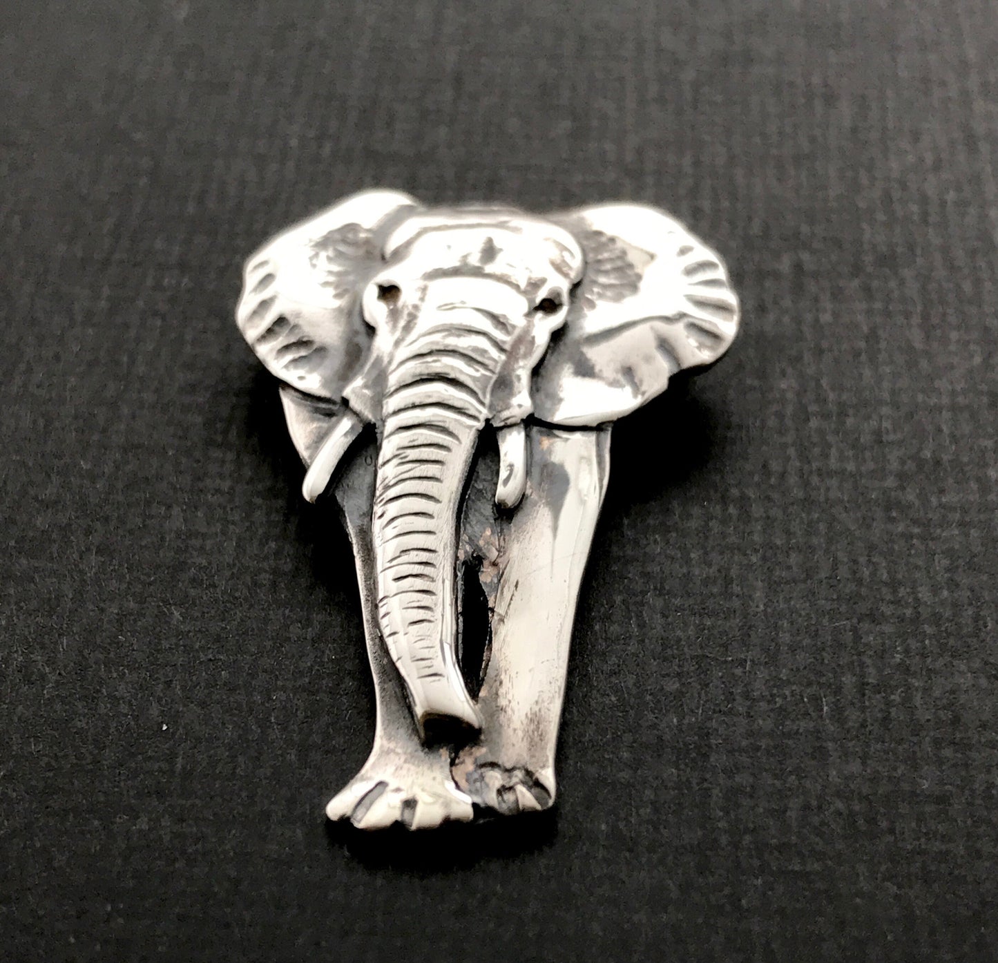 Elephant Brooch - sterling silver