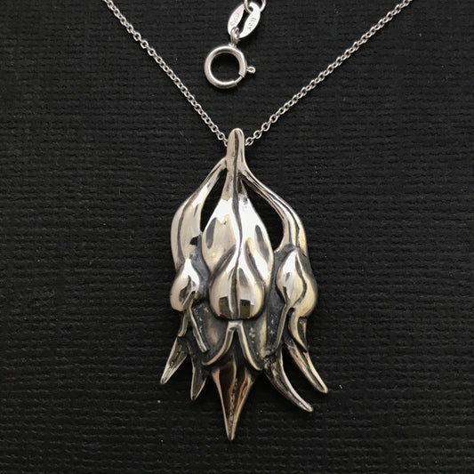 Sturt Pea Pendant sterling silver