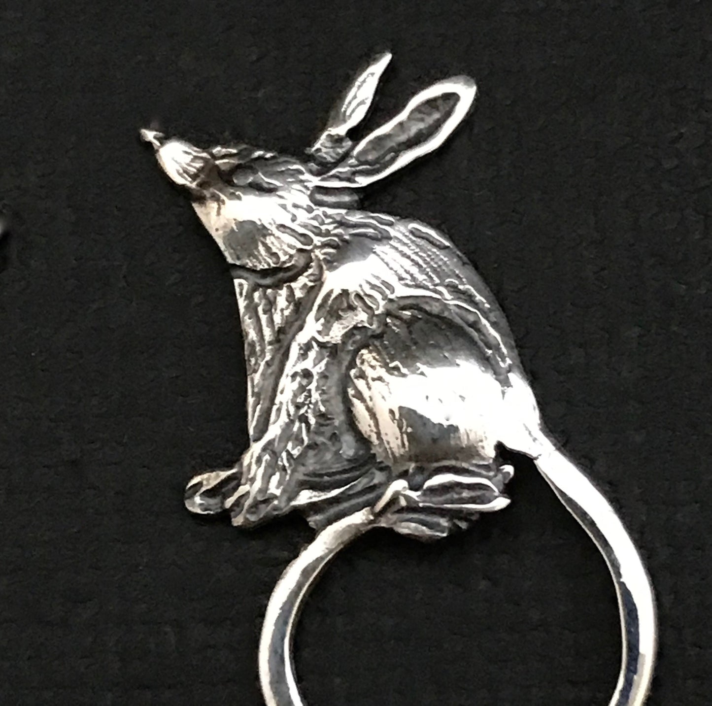 Bilby stud earings - solid sterling silver 30mm Australian gift, Aussie souvenir