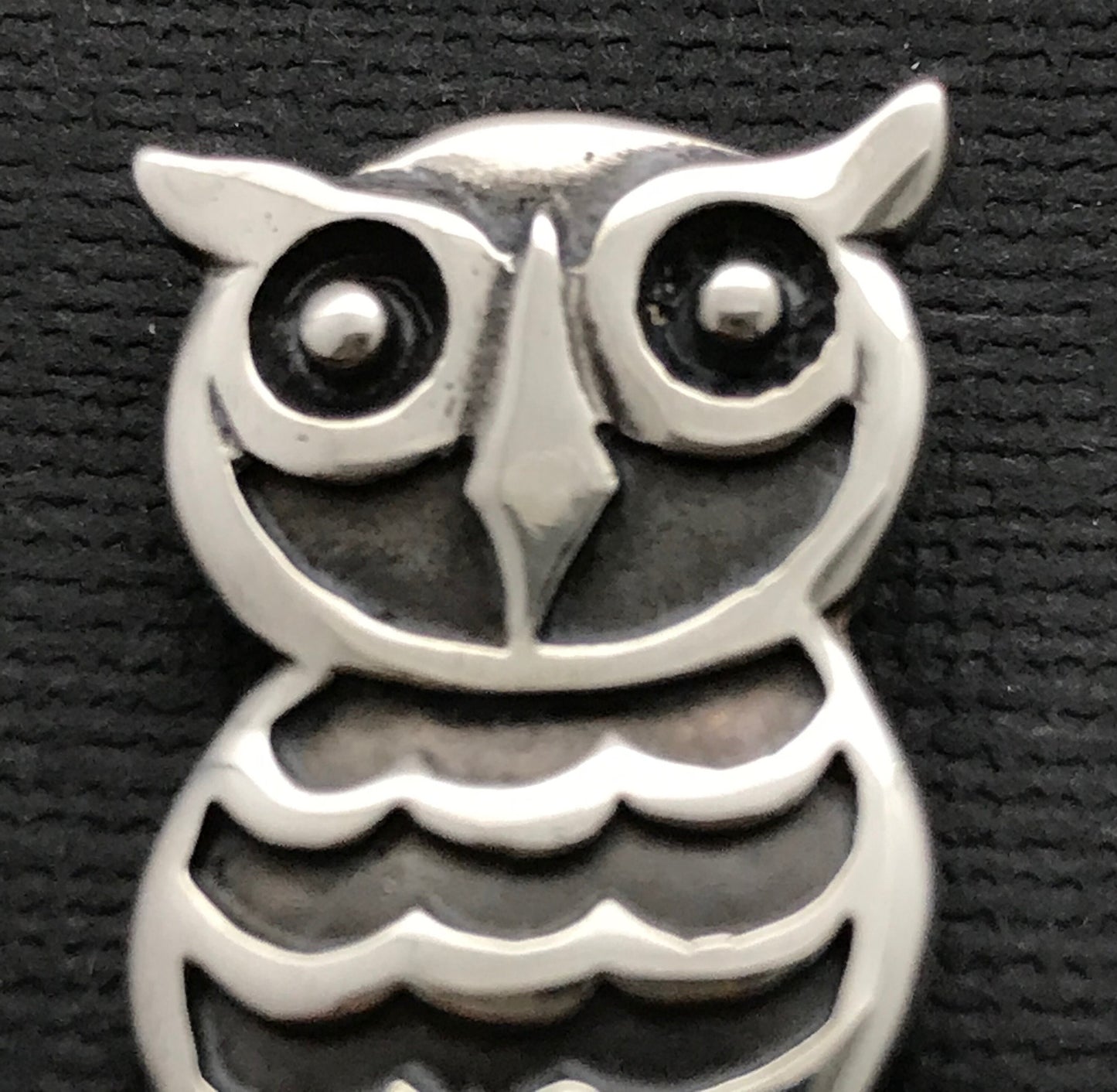 Owl Brooch- sterling Silver