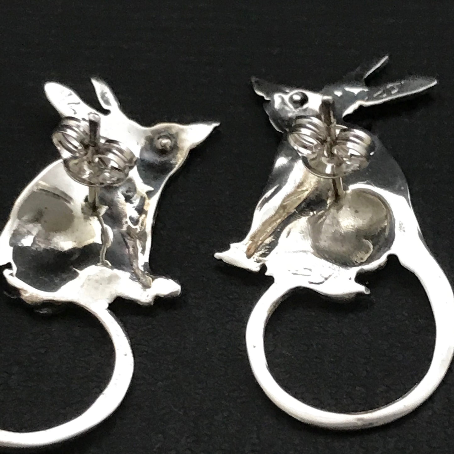 Bilby stud earings - solid sterling silver 30mm Australian gift, Aussie souvenir