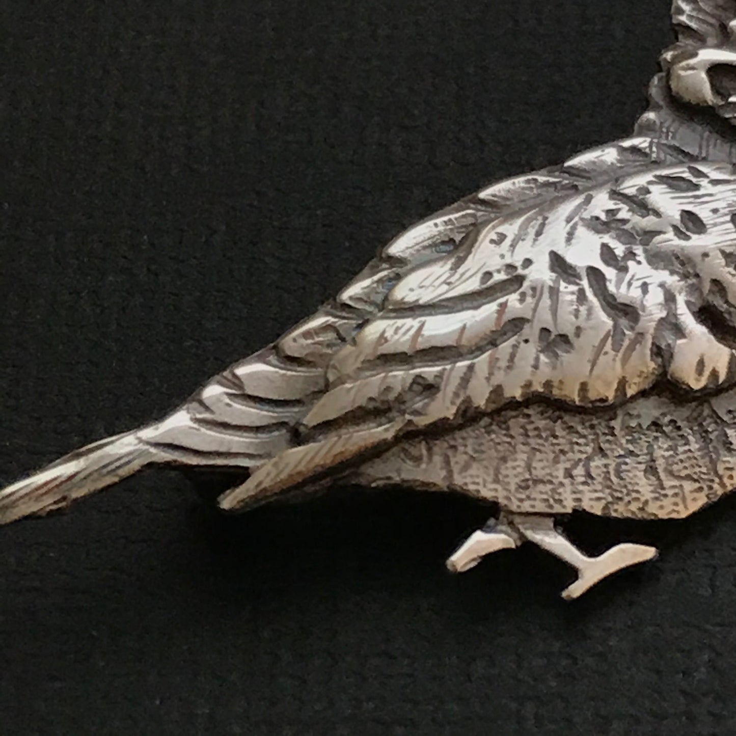 Kookaburra Brooch - solid Sterling Silver