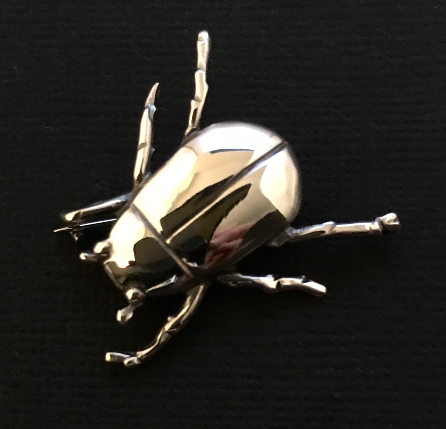 Beetle Brooch - solid Sterling Silver  Pat Hagan design