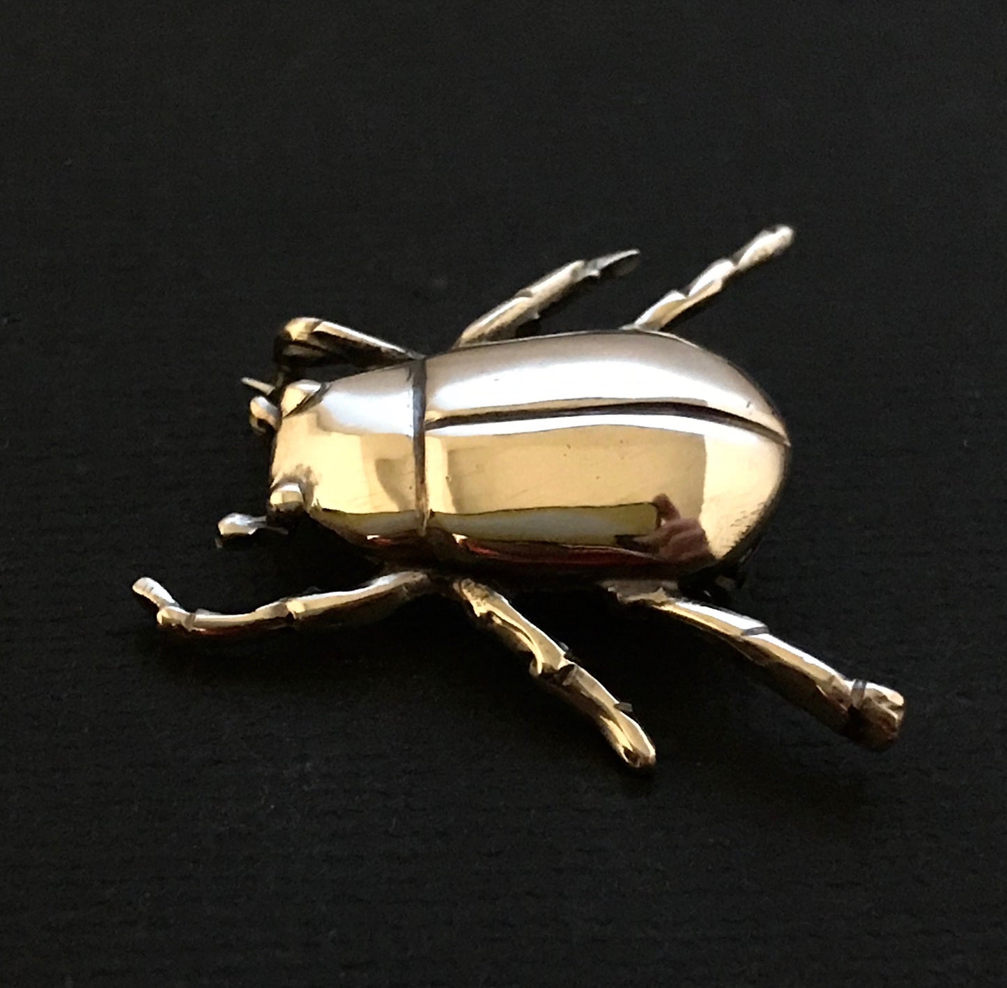 Beetle Brooch - solid Sterling Silver  Pat Hagan design