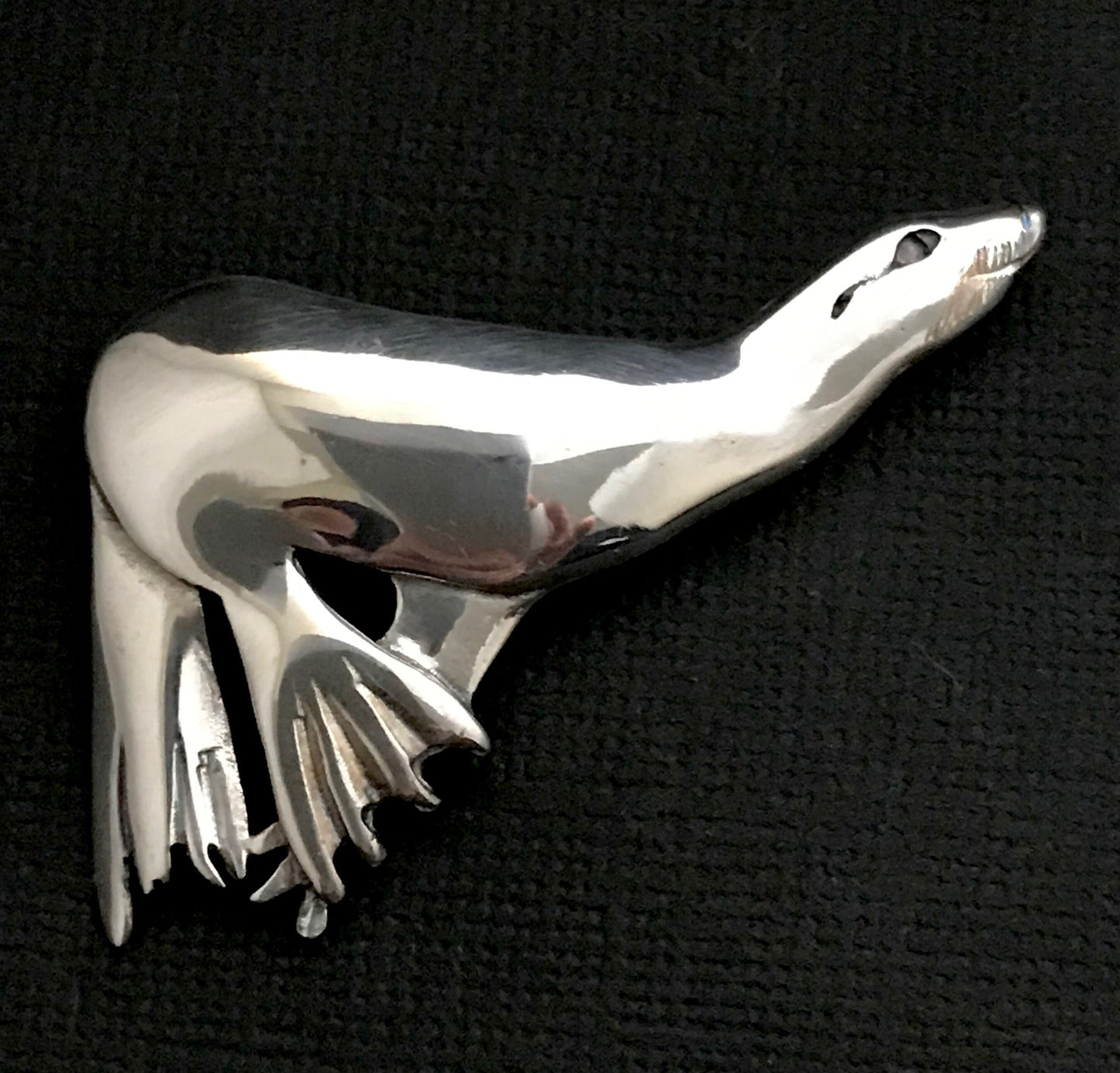 Seal (sea lion) Brooch - solid Sterling Silver