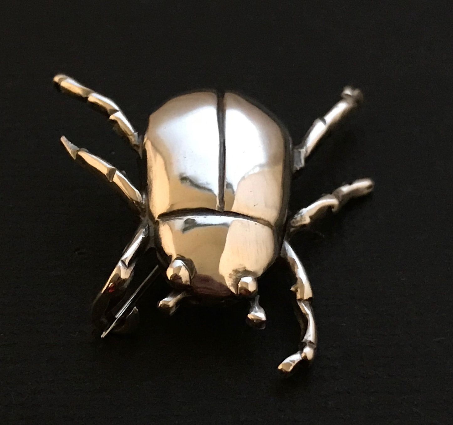 Beetle Brooch - solid Sterling Silver  Pat Hagan design