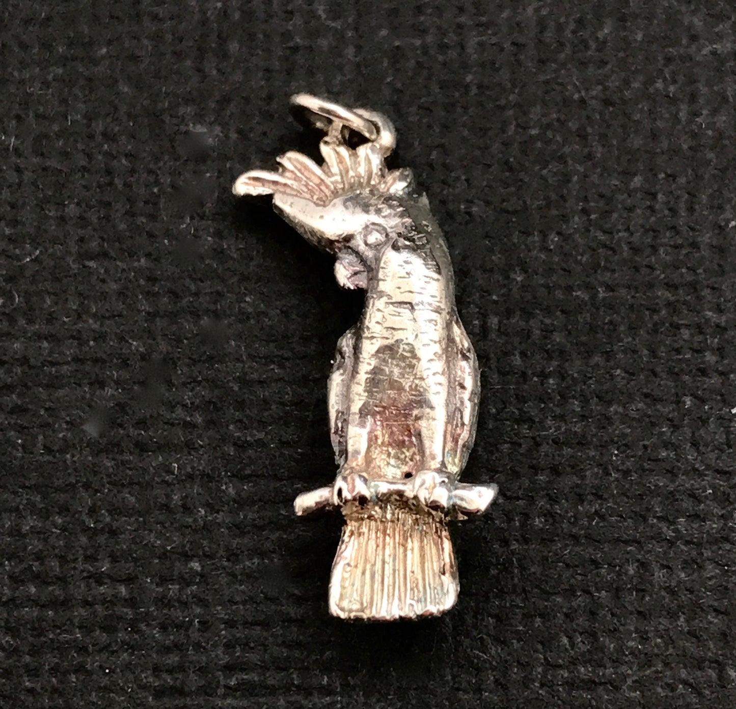 Cockatoo Pendant / charm - Sterling Silver