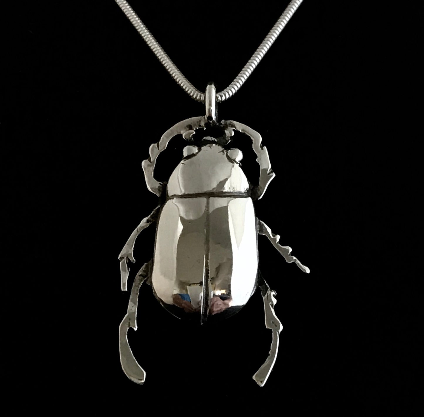 Beetle Pendant - Solid Sterling Silver  Pat Hagan design