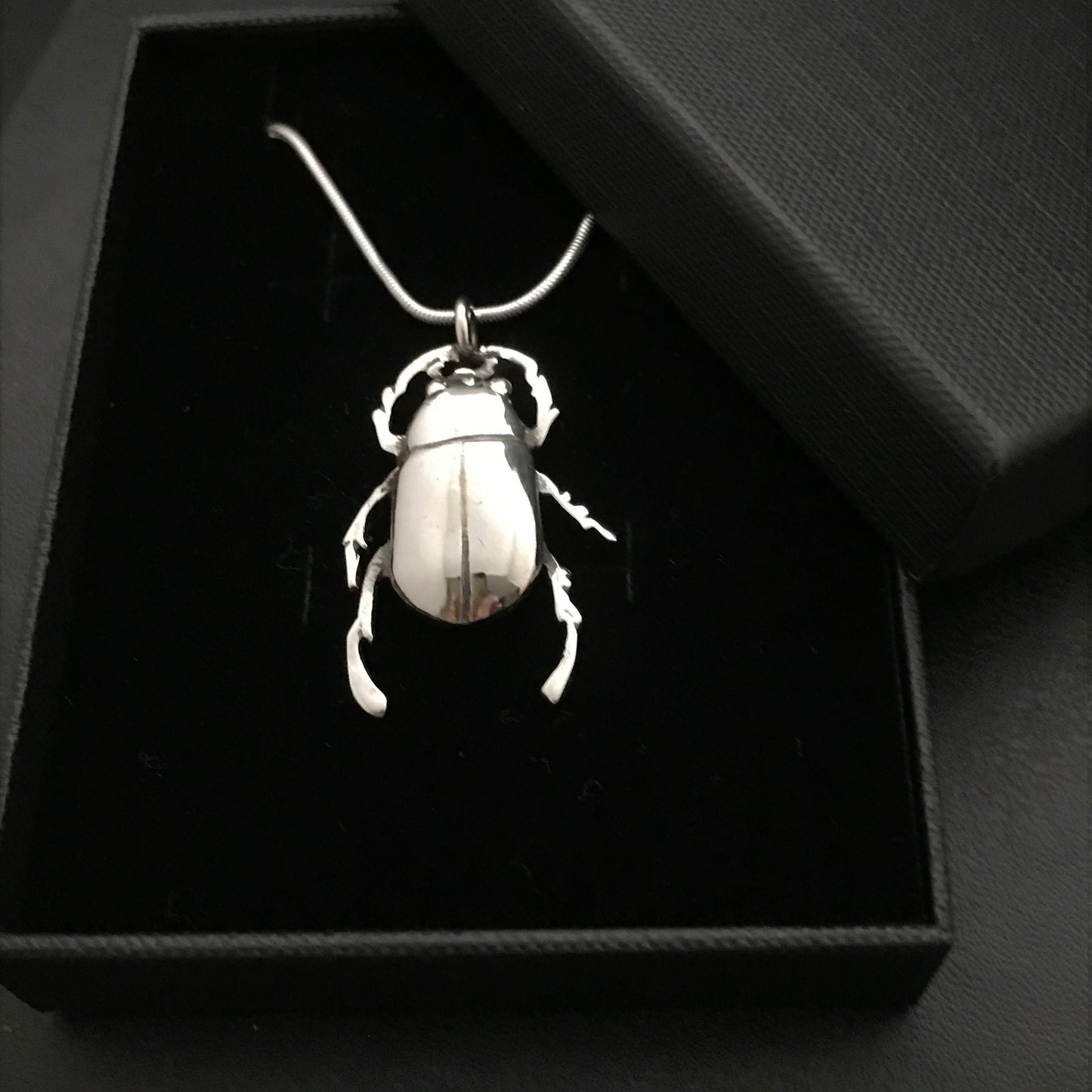 Beetle Pendant - Solid Sterling Silver  Pat Hagan design