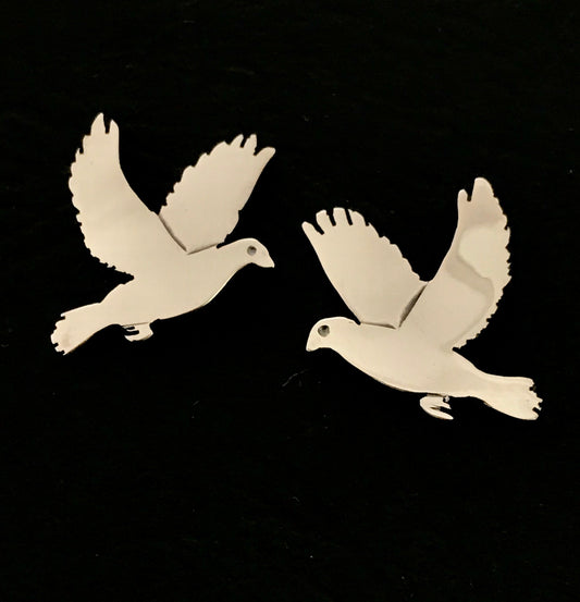 Dove Stud Earrings- sterling silver