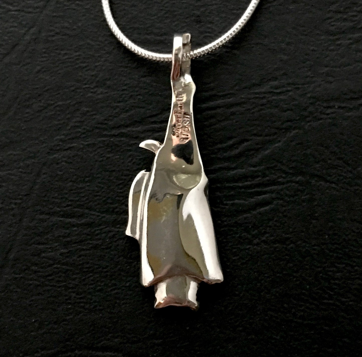 Bat Pendant- Flying Fox- Sterling Silver