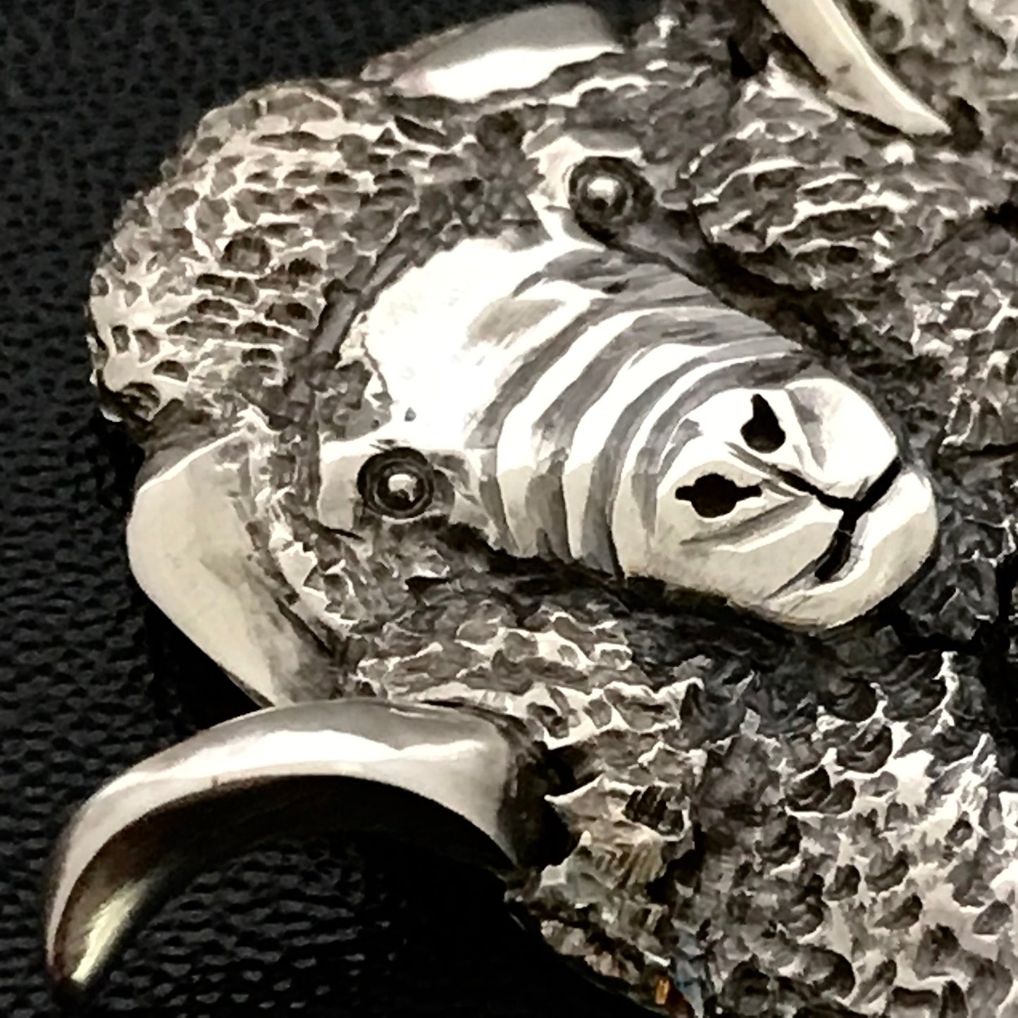 Merino Sheep Brooch - sterling silver 40mm