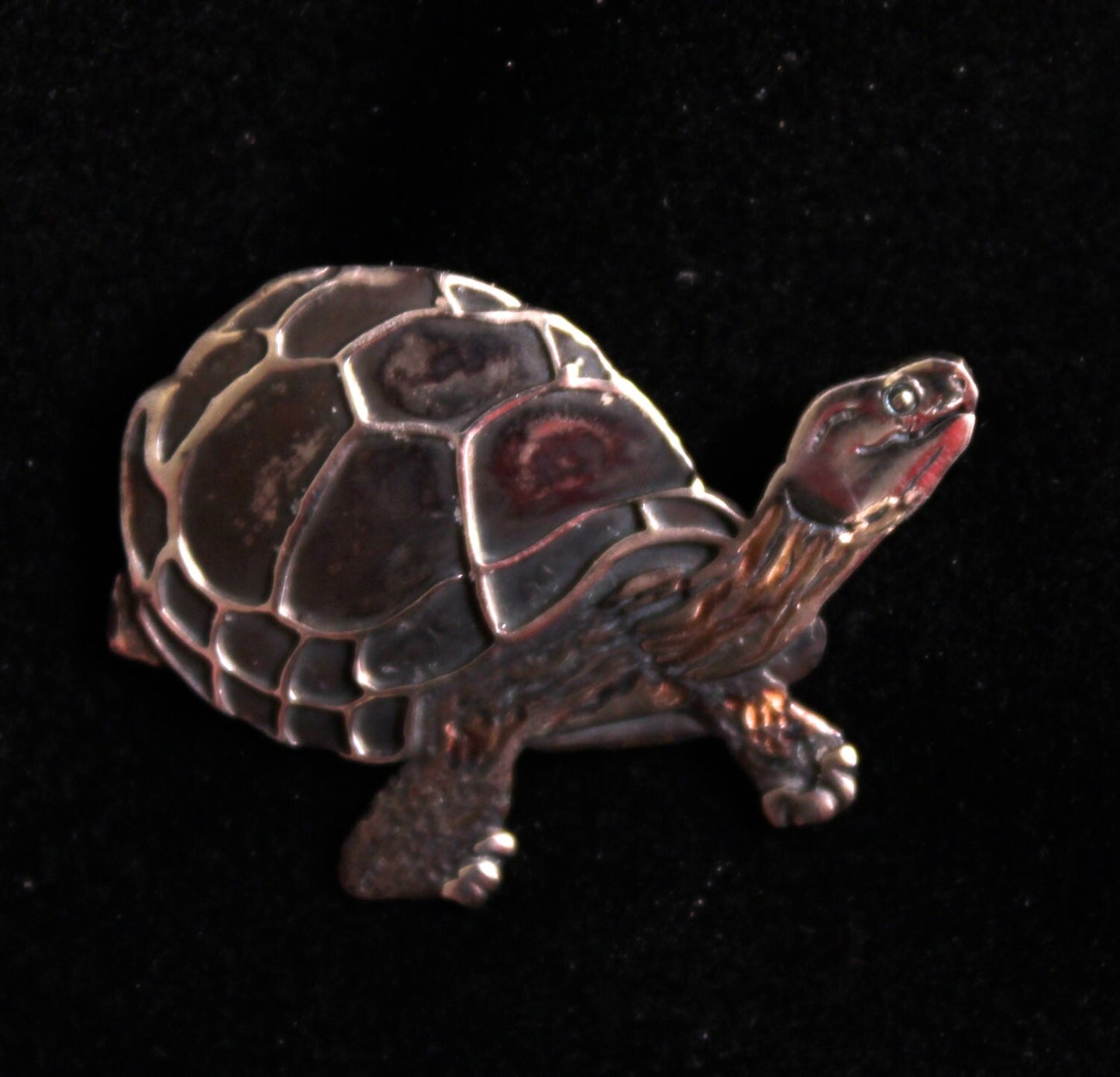 Turtle Brooch sterling silver