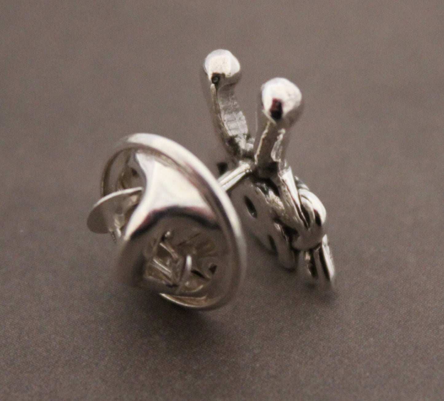 Flying Spaghetti Monster lapel pin - sterling silver