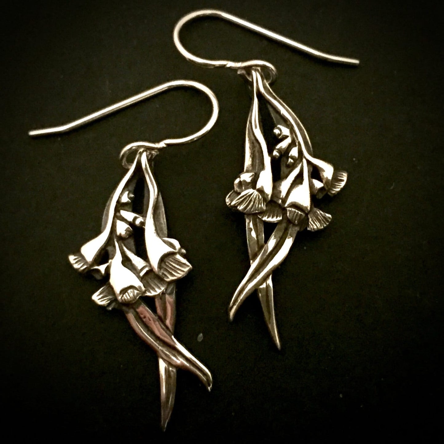 flowering gum silver earrings