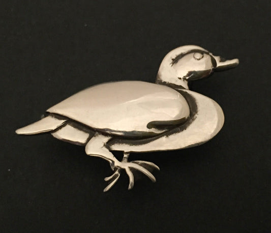 Duck Brooch -sterling silver