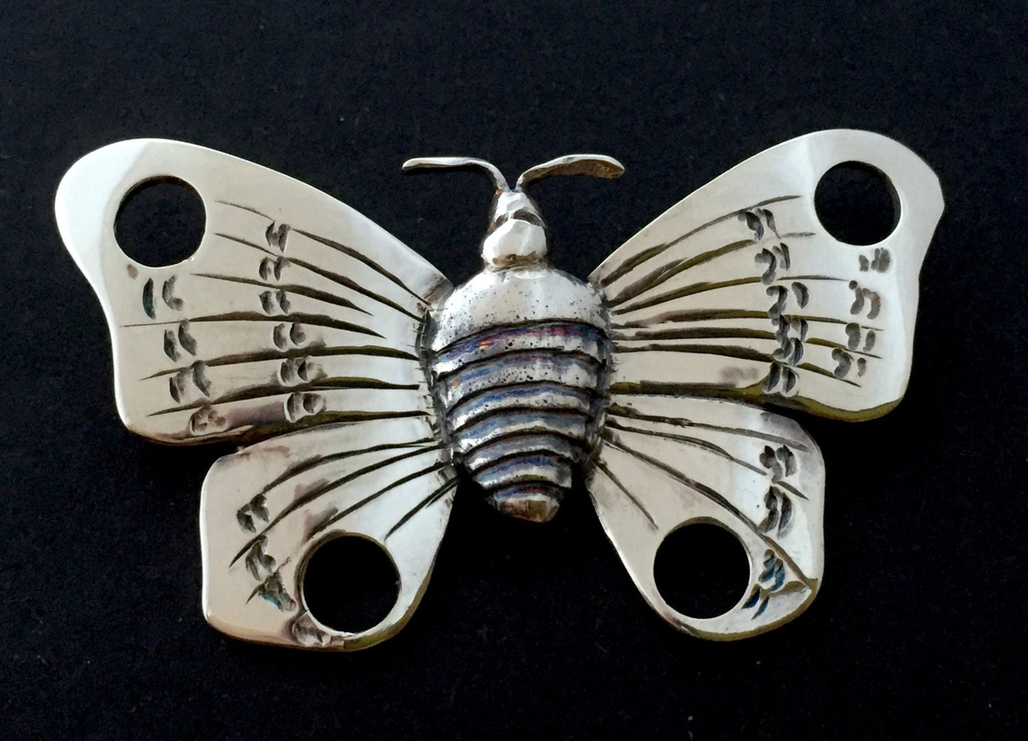 Moth Brooch - Sterling Silver