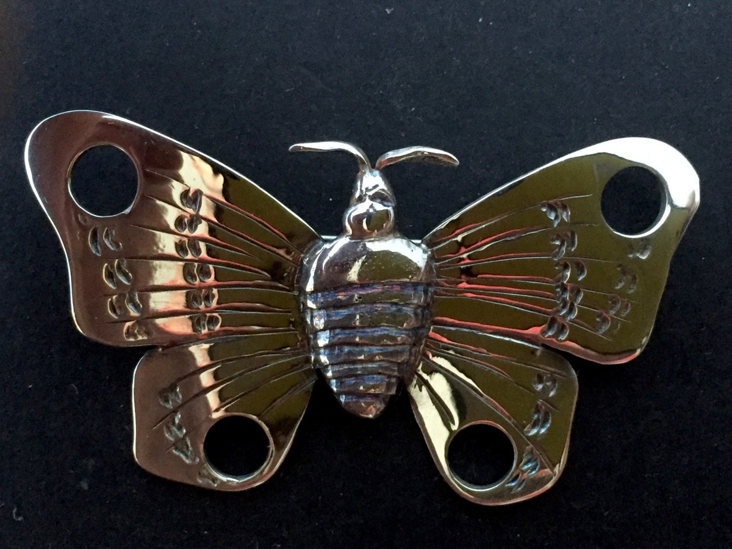 Moth Brooch - Sterling Silver